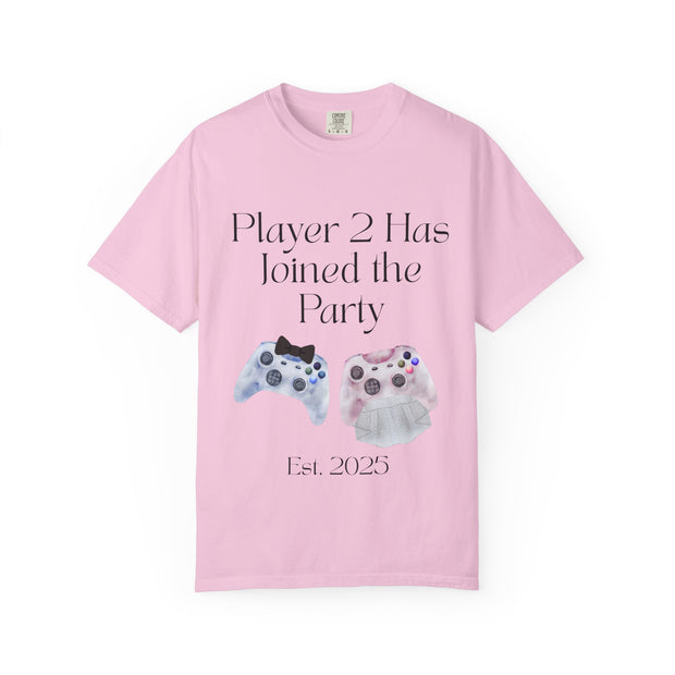 'Player 2 Has Joined The Party' 'Est. 2025' Unisex T-shirt