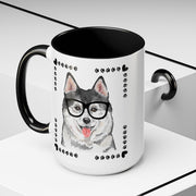 Geeky Good Siberian Husky Accent Coffee Mug