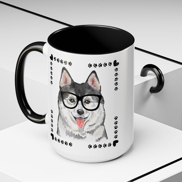 Geeky Good Siberian Husky Accent Coffee Mug