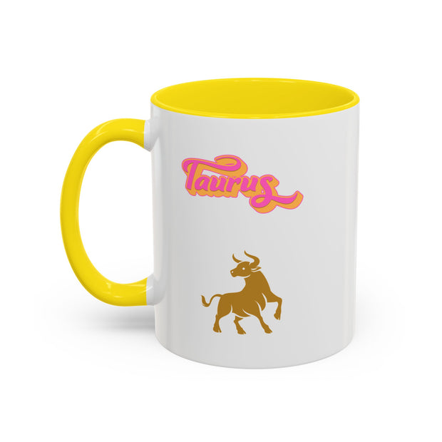 'Taurus' Zodiac Accent Coffee Mug