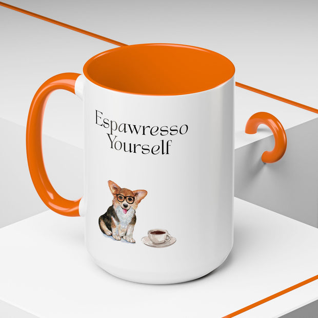 'Espawresso Yourself' Corgi Accent Coffee Mug