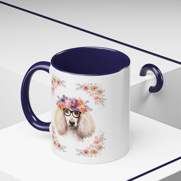 Geeky Goddess French Poodle Accent Coffee Mug