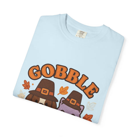 Thanksgiving Gobble Squad T-shirt, Unisex Tee for Pet Lovers, Fall Apparel, Thanksgiving Celebration, Cute Animal Shirt, Seasonal Gift