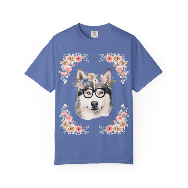 Geeky Goddess Siberian Husky Unisex T-Shirt