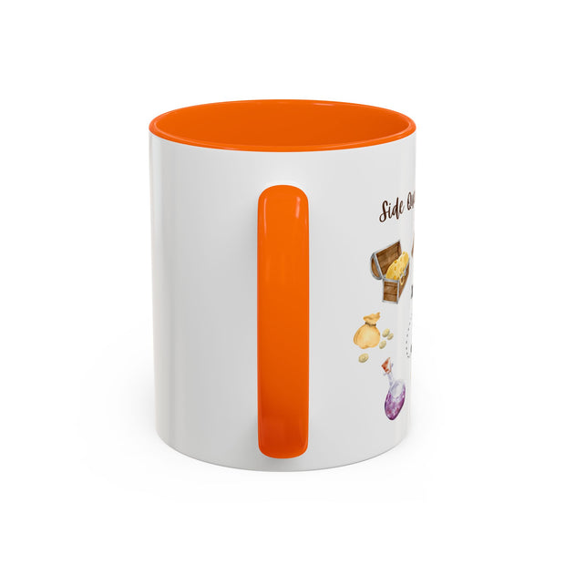 'Side Quest Queen' Accent Coffee Mug