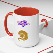 'Virgo' Zodiac Accent Coffee Mug