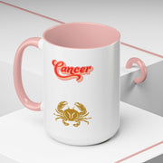 'Cancer' Zodiac Accent Coffee Mug