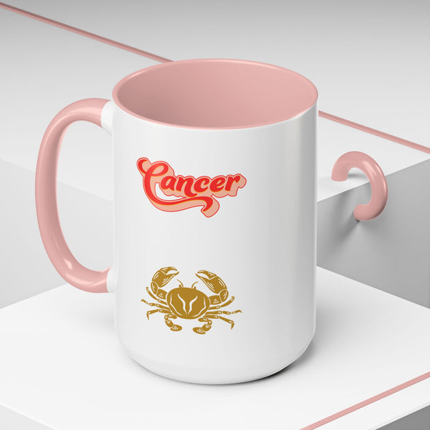 'Cancer' Zodiac Accent Coffee Mug