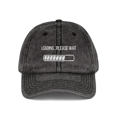 'Loading...Please Wait' Vintage Embroidered Cap