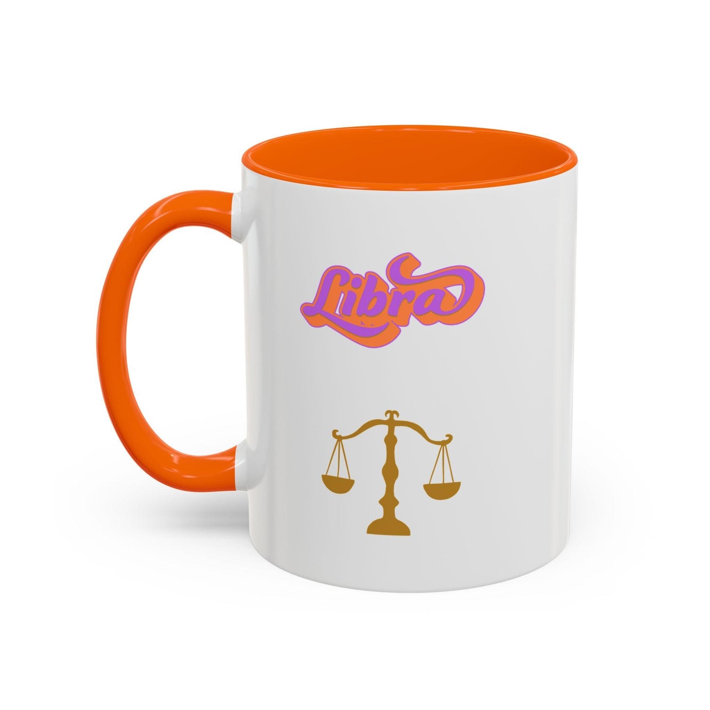 'Libra' Zodiac Accent Coffee Mug