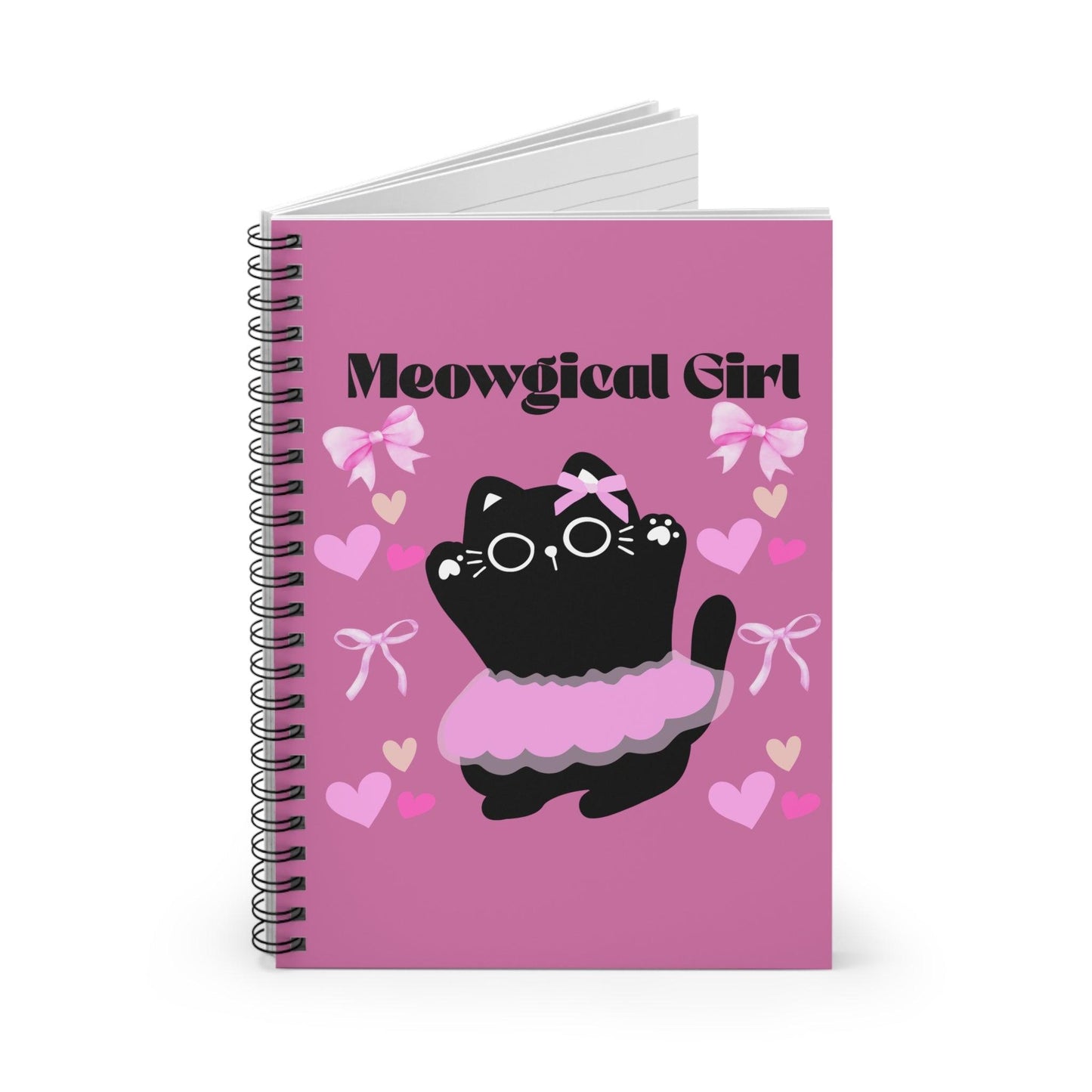 'Meowgical Girl' Spiral Notebook