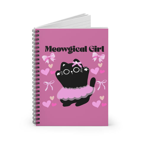 'Meowgical Girl' Spiral Notebook