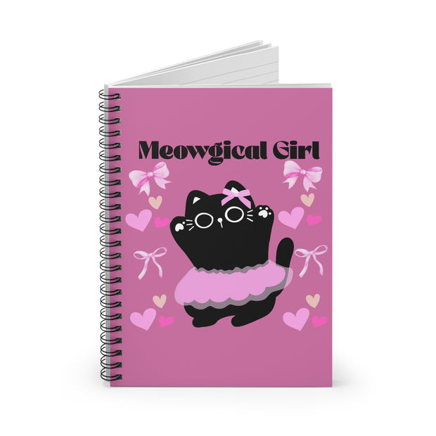 'Meowgical Girl' Spiral Notebook