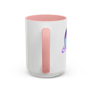 Purple Saturn Wrapped In A Bow Accent Coffee Mug