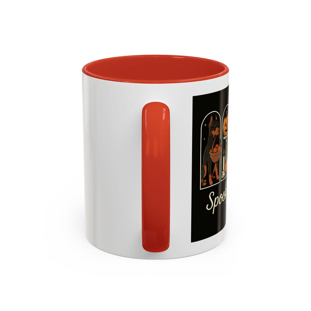 Spooky Season Doberman Accent Coffee Mug