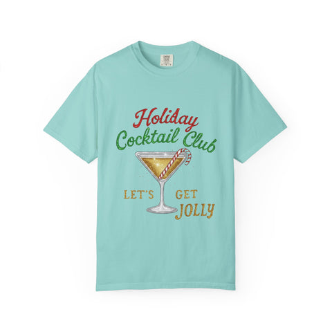Holiday Cocktail Club T-Shirt | Let's Get Jolly Christmas Tee