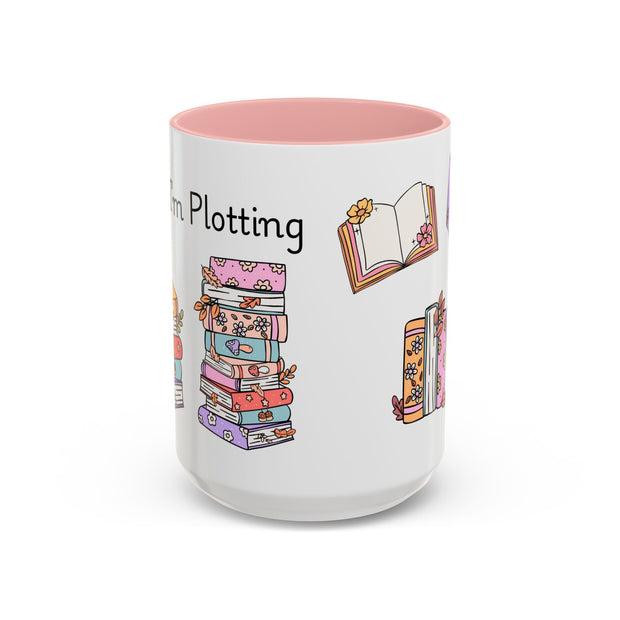 'Shhh...I'm Plotting' Accent Coffee Mug