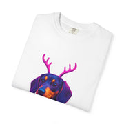 Dachshund in Reindeer Antlers T-Shirt | Christmas Sweater Lights Design