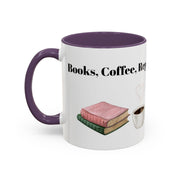 'Books, Coffee, Repeat' Accent Coffee Mug
