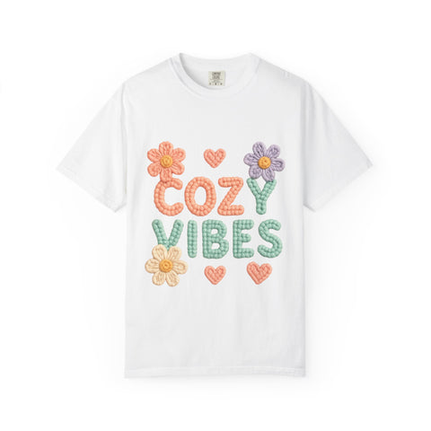 Cozy Vibes T-shirt - Unisex Garment-Dyed