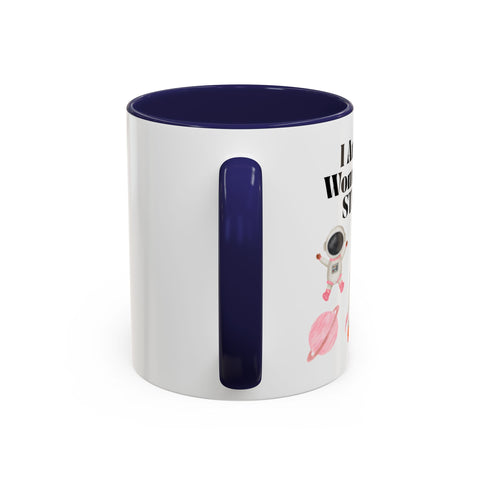 'I Am A Woman In STEM' Astronaut Accent Coffee Mug