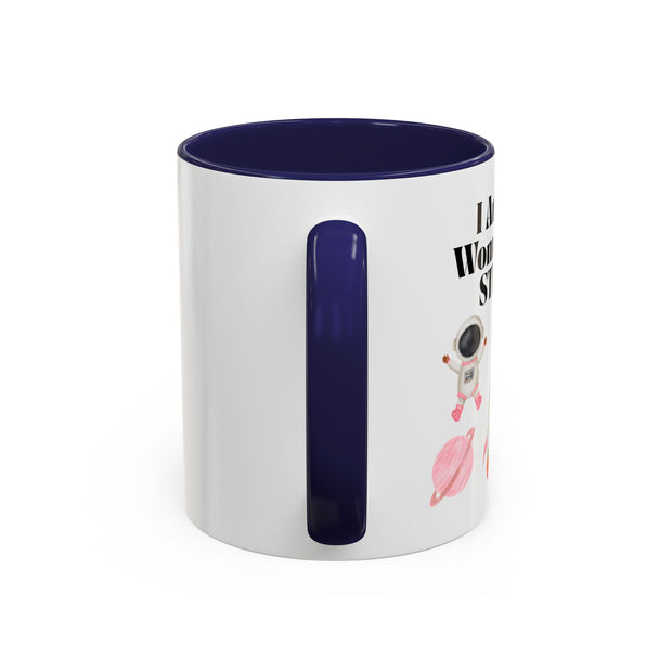'I Am A Woman In STEM' Astronaut Accent Coffee Mug