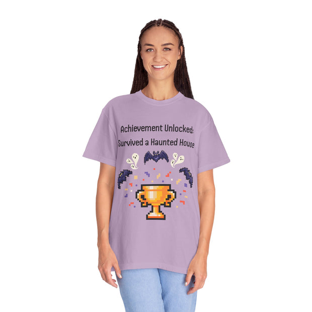'Achievement Unlocked Haunted House' Unisex T-Shirt