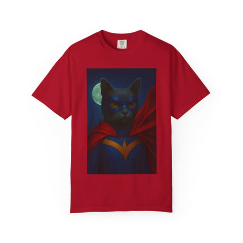 Superhero Dark Gray Cat Unisex T-shirt