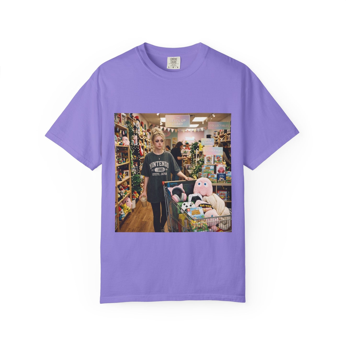 Unwell But Gaming Shirt | Gamer Girl Tee, Cozy Gaming Shirt, Video Game Lover Gift, Caffeine & Side Quests Aesthetic, Oversized Graphic Tee