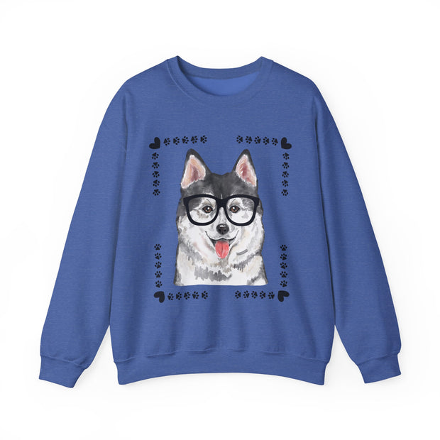 Geeky Good Siberian Husky Unisex Crewneck Sweatshirt