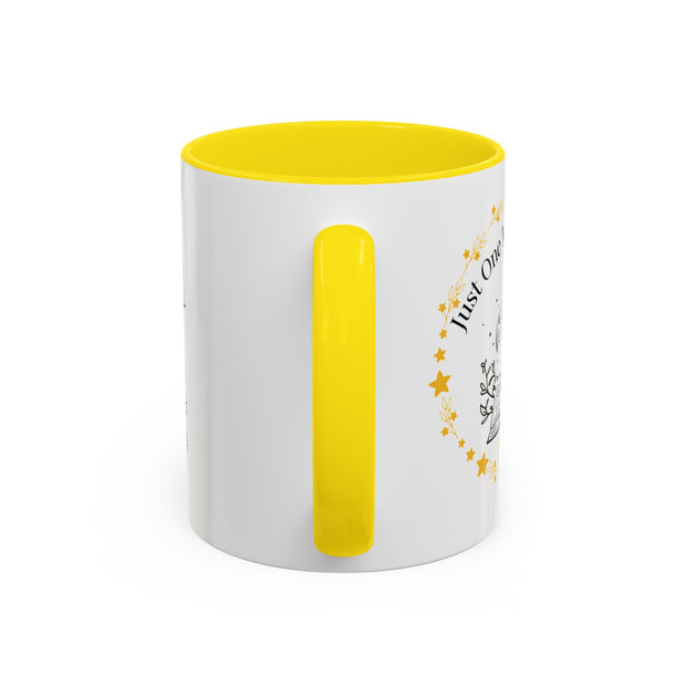 'Just One More Chapter' Accent Coffee Mug