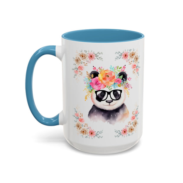 Geeky Goddess Panda Accent Coffee Mug