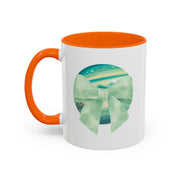 Green Planet Wrapped In A Bow Accent Coffee Mug