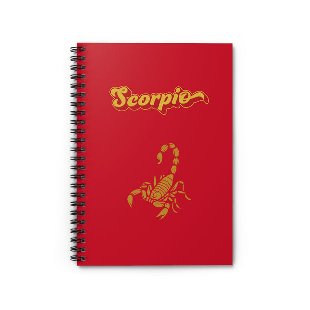 'Scorpio' Zodiac Spiral Notebook