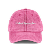 'Main Character' Vintage Embroidered Cap