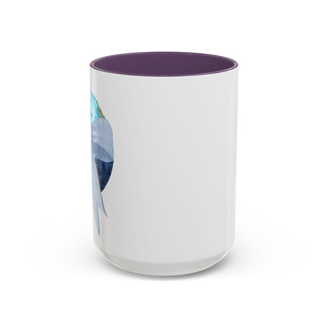 Earth Wrapped In A Bow Accent Coffee Mug