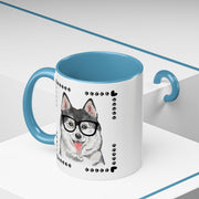 Geeky Good Siberian Husky Accent Coffee Mug