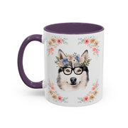 Geeky Goddess Siberian Husky Accent Coffee Mug