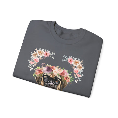 Geeky Goddess English Mastiff Unisex Crewneck Sweatshirt