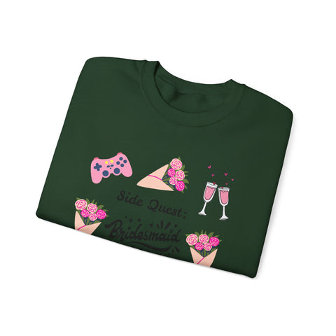 'Side Quest: Bridesmaid Duties' Unisex Crewneck Sweatshirt
