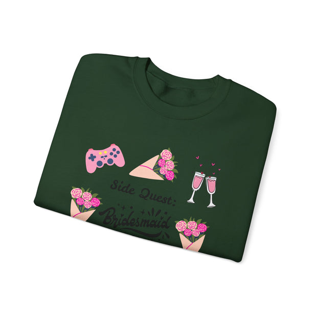'Side Quest: Bridesmaid Duties' Unisex Crewneck Sweatshirt