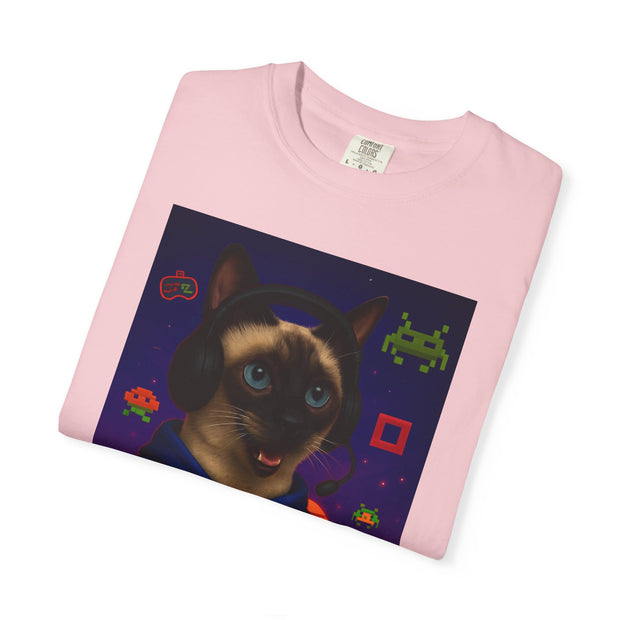 Game On Siamese Cat Unisex T-Shirt