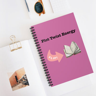 'Plot Twist Energy' Spiral Notebook