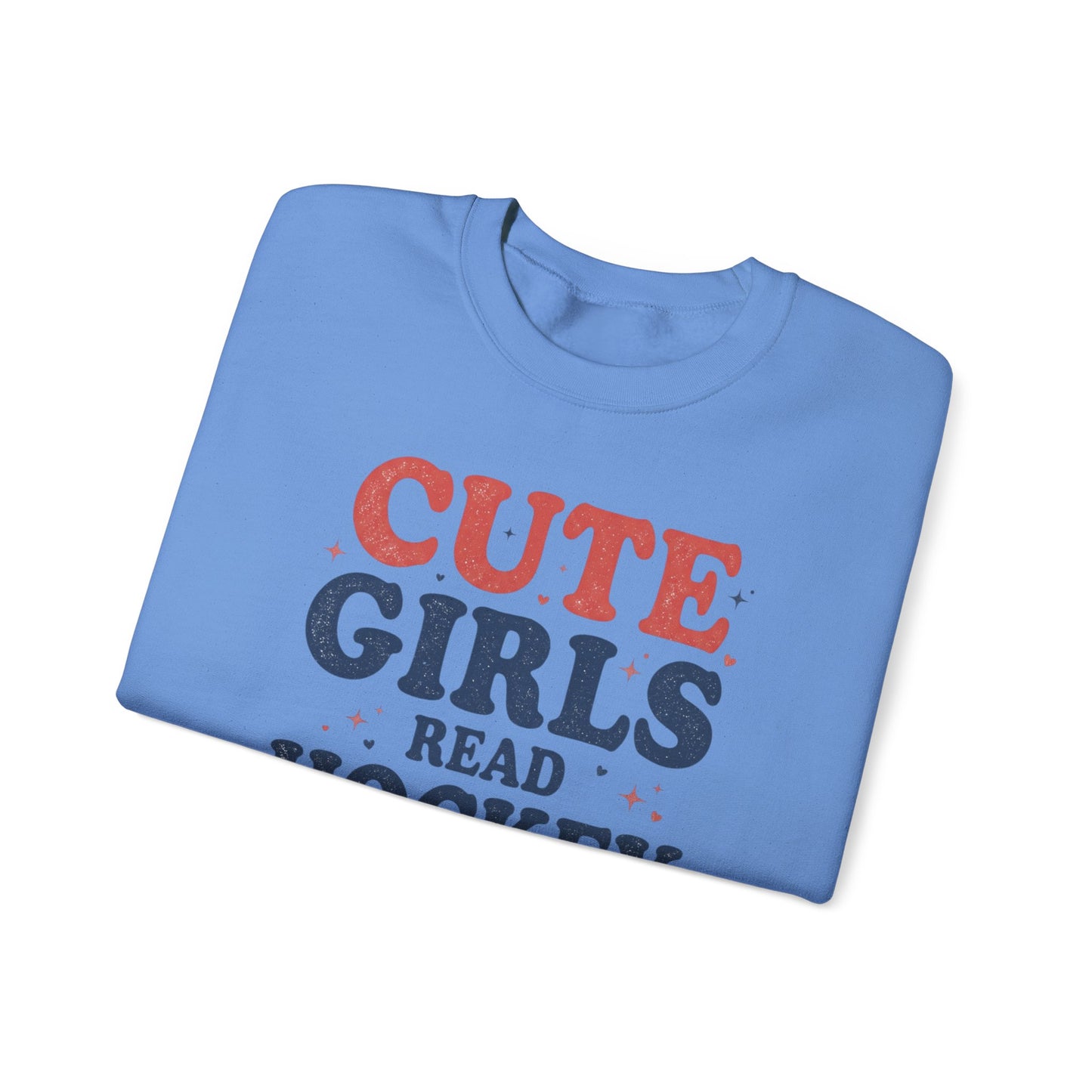 Cute Girls Read Hockey Romance Sweatshirt, Hockey Romance Booktok Crewneck, Sports Romance Reader Pullover