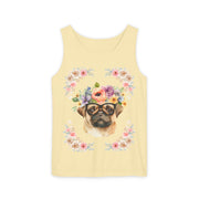 Geeky Goddess Pug Unisex Tank Top
