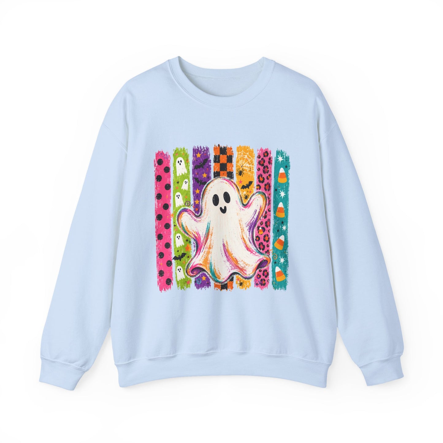 Rainbow Ghost Halloween Sweatshirt | Cute Ghost Graphic Crewneck