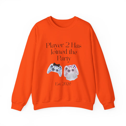 'Player 2 Has Joined The Party' 'Est. 2026' Unisex Crewneck Sweatshirt