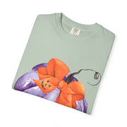 Purple Pumpkin Wrapped In A Bow Unisex T-Shirt