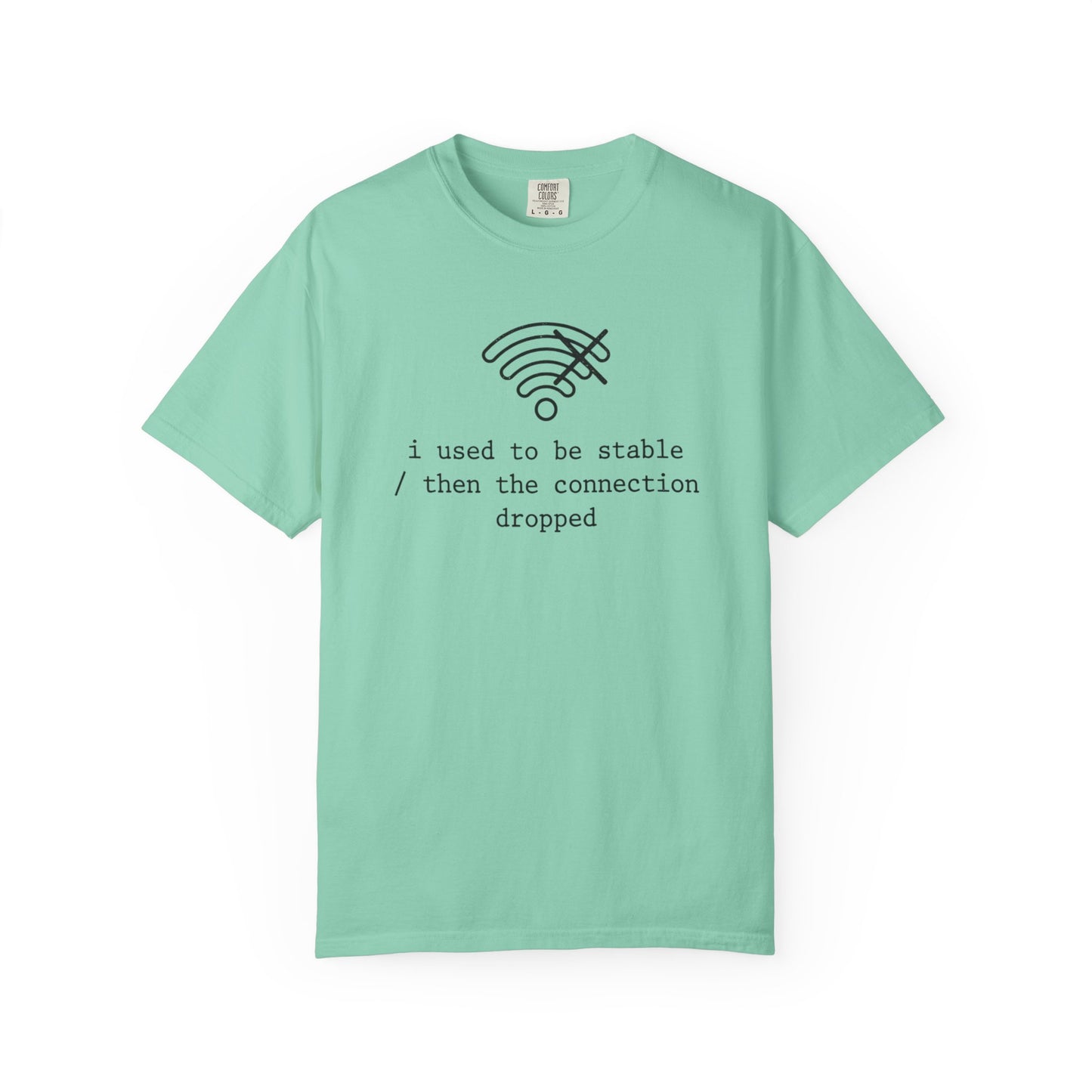 I Used to Be Stable Then the Connection Dropped T-Shirt, Funny WiFi Signal Tee, Tech Humor Shirt, IT Support Gift, Programmer Graphic Tee