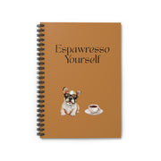 'Espawresso Yourself' French Bulldog Spiral Notebook